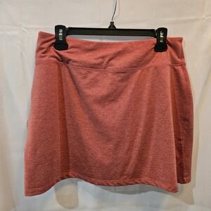Tangerine Women's Extra Soft Active Stretch Skort  color Coral Heather Sz  Large